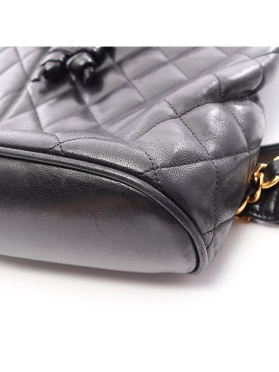 Chanel Backpack Quilted Black Lambskin main image 6